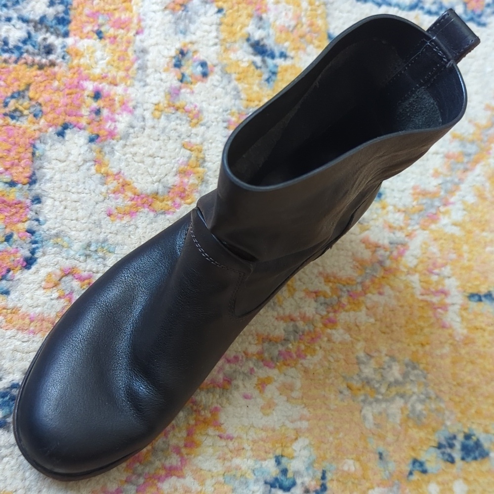 Rag & Bone Mercer II Handmade Goodyear Leather Slouchy Moto Boots Black 38.5 - Picture 8 of 15